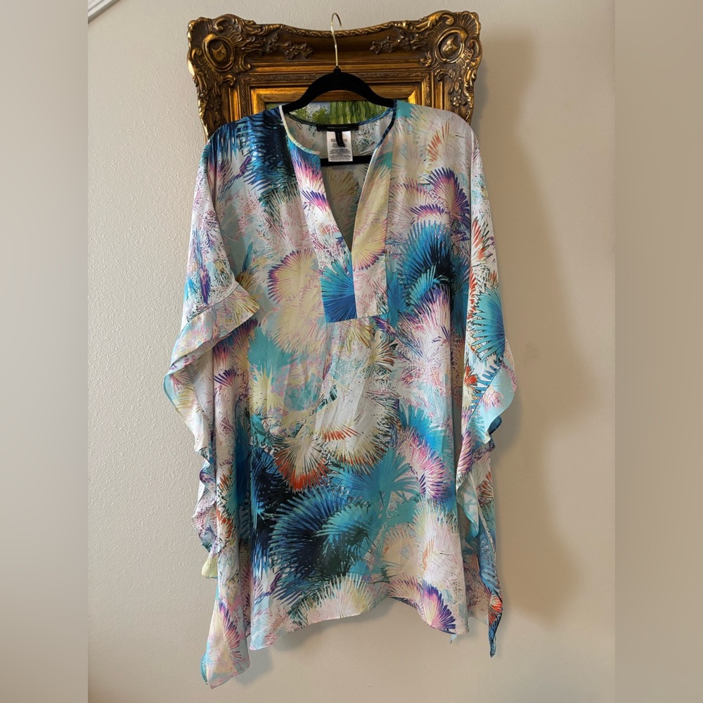BCBG Beach Coverup watercolor